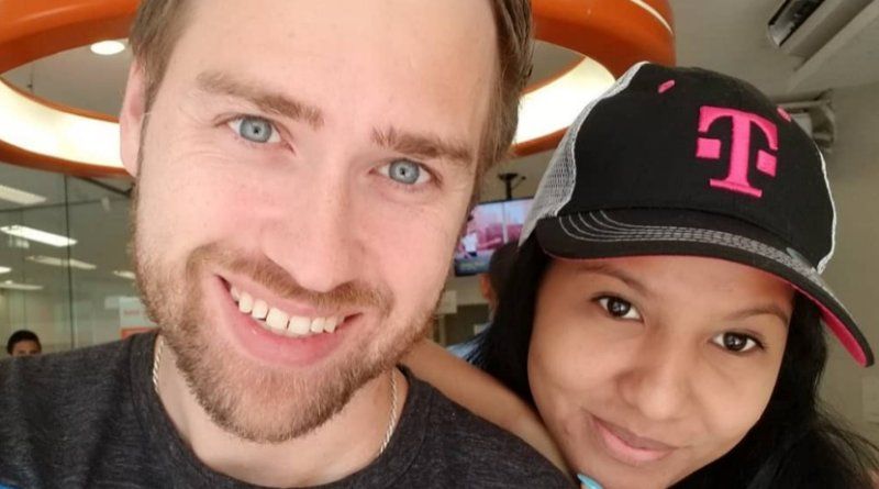 90-Day-Fiance Paul-Staehle and Karine-Martins smiling for selfie