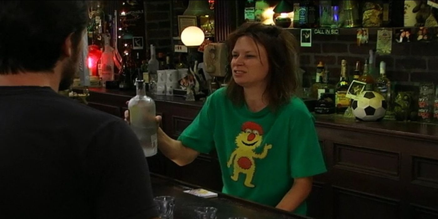 Gail the Snail behind the bar in It's Always Sunny in Philadelphia