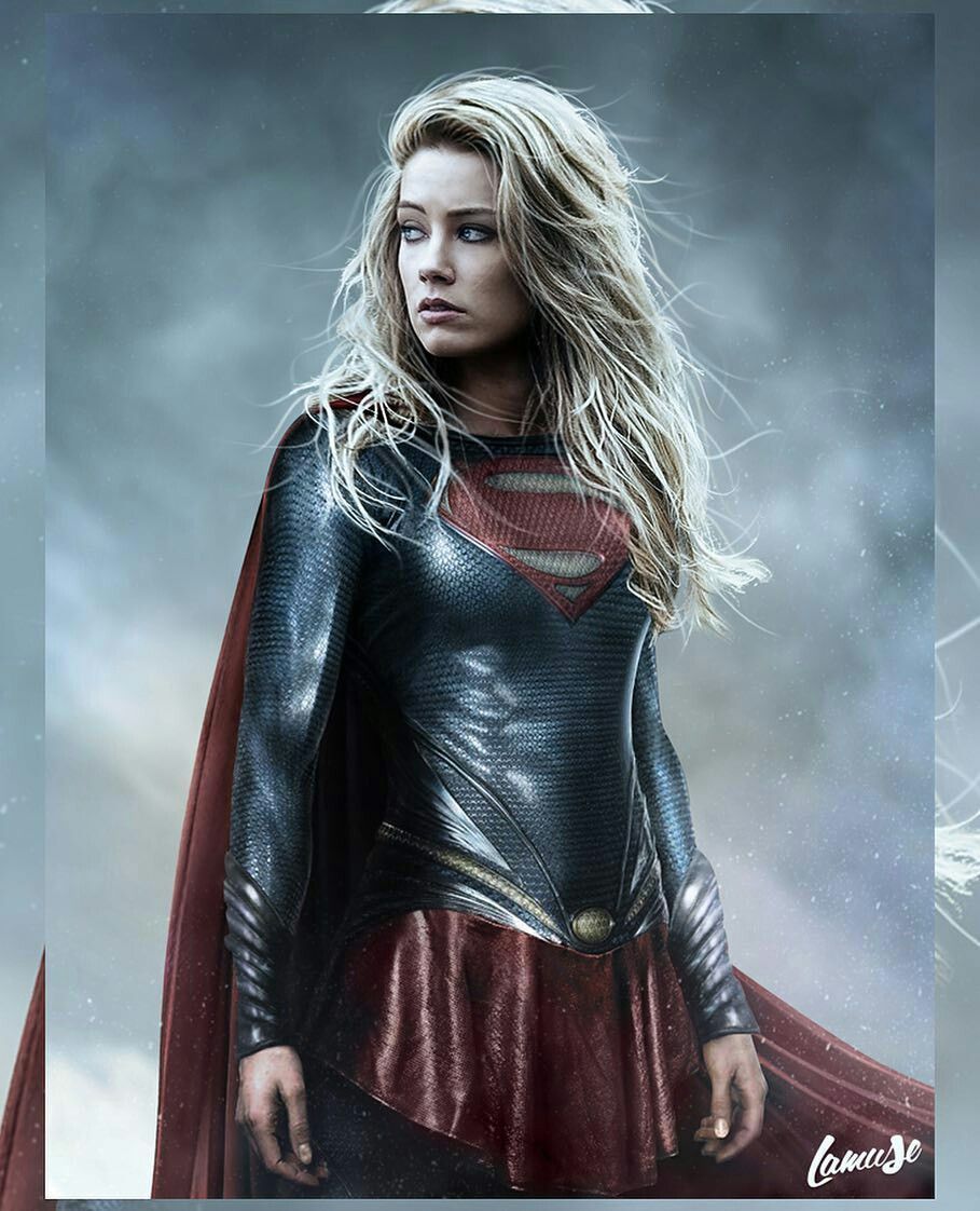 Amber Heard as Supergirl Fan Art