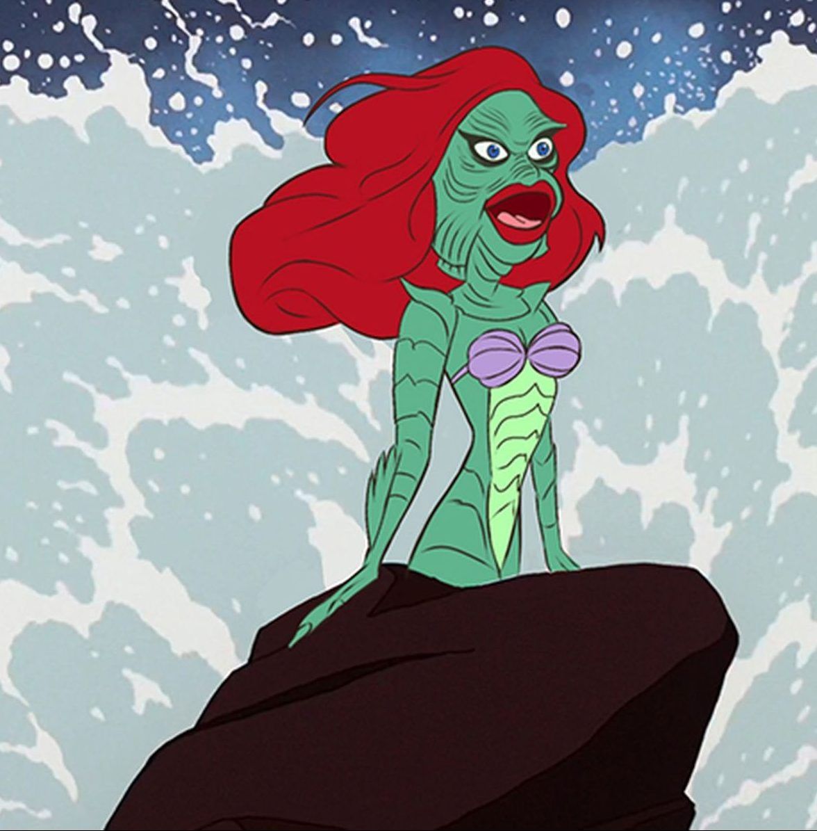 Ariel as Creature from the Black Lagoon