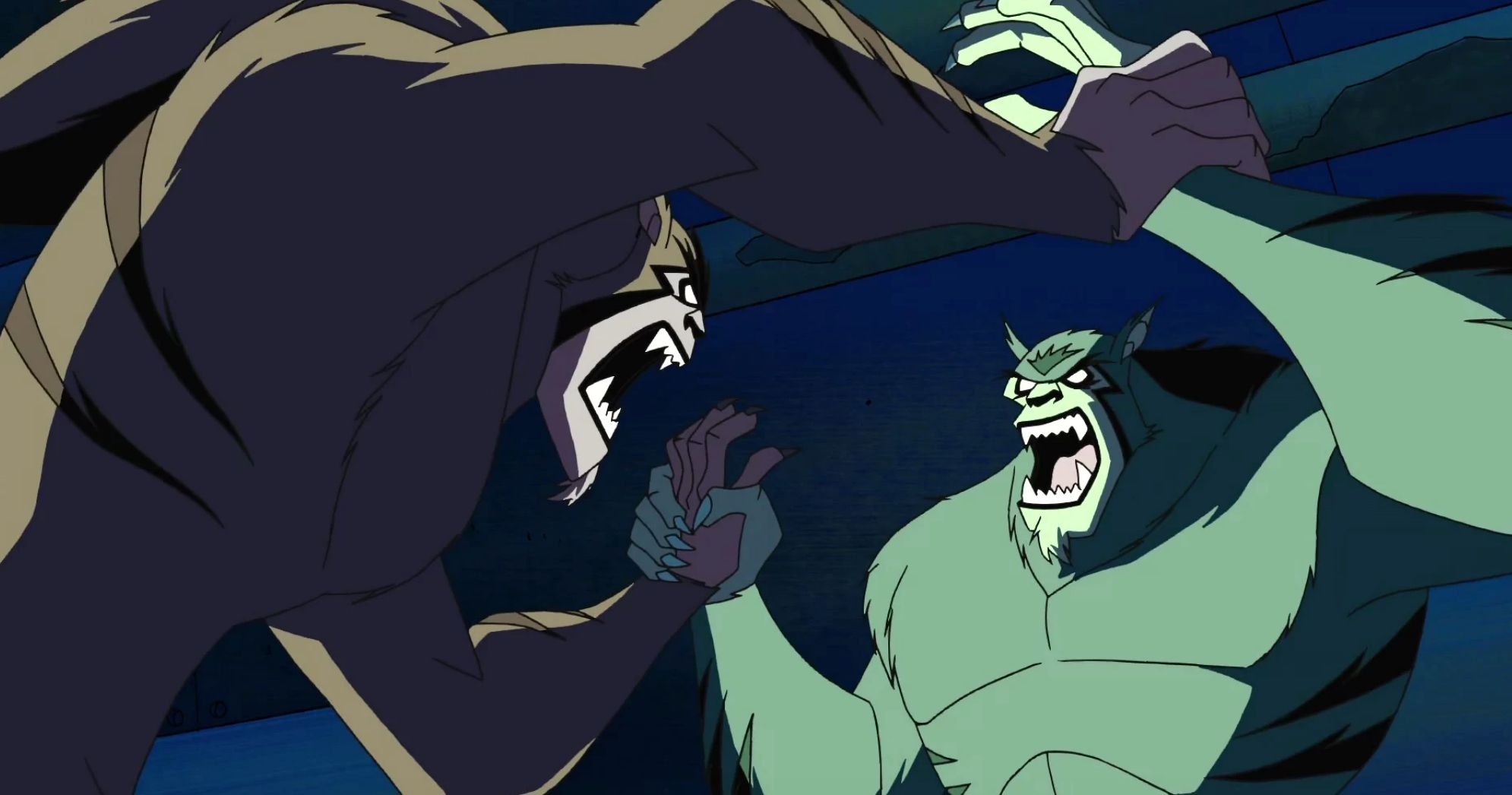 Beast Boy In HIs Feral Form In Teen Titans