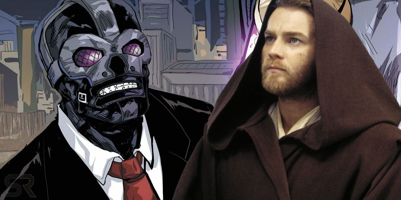 Black Mask and Ewan McGregor as Obi Wan Kenobi