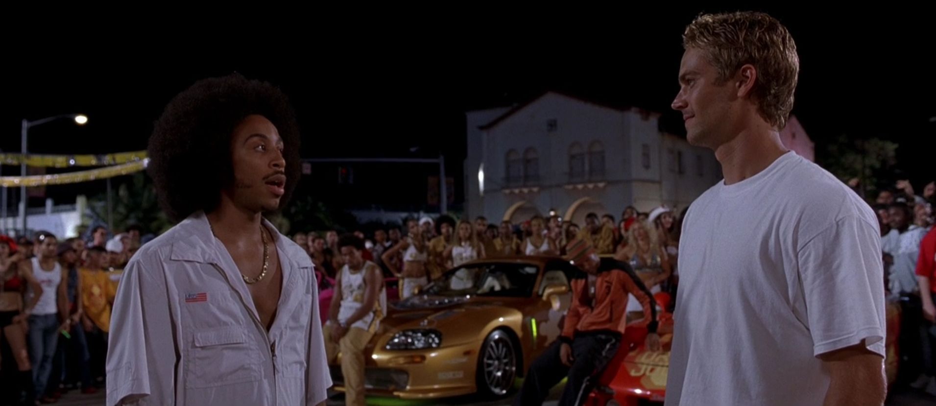 Brian and Tej in 2 Fast 2 Furious