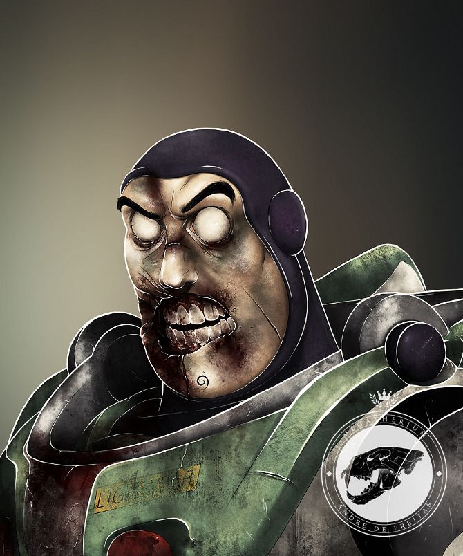 Buzz Lightyear as a Zombie