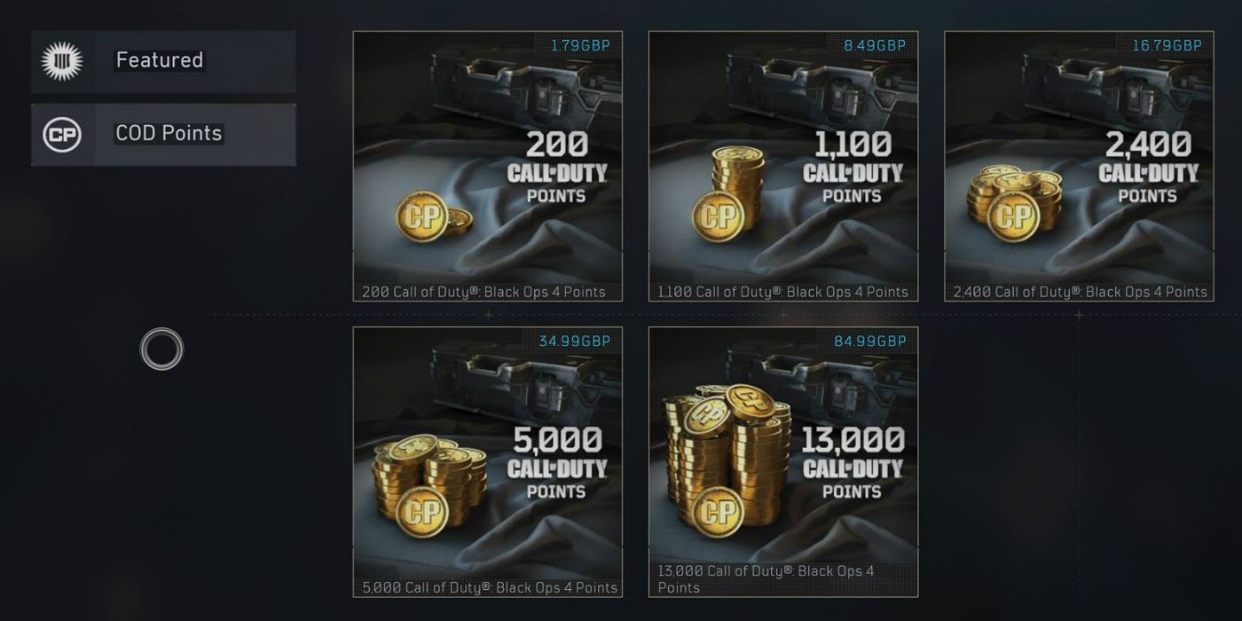 COD Points GBP