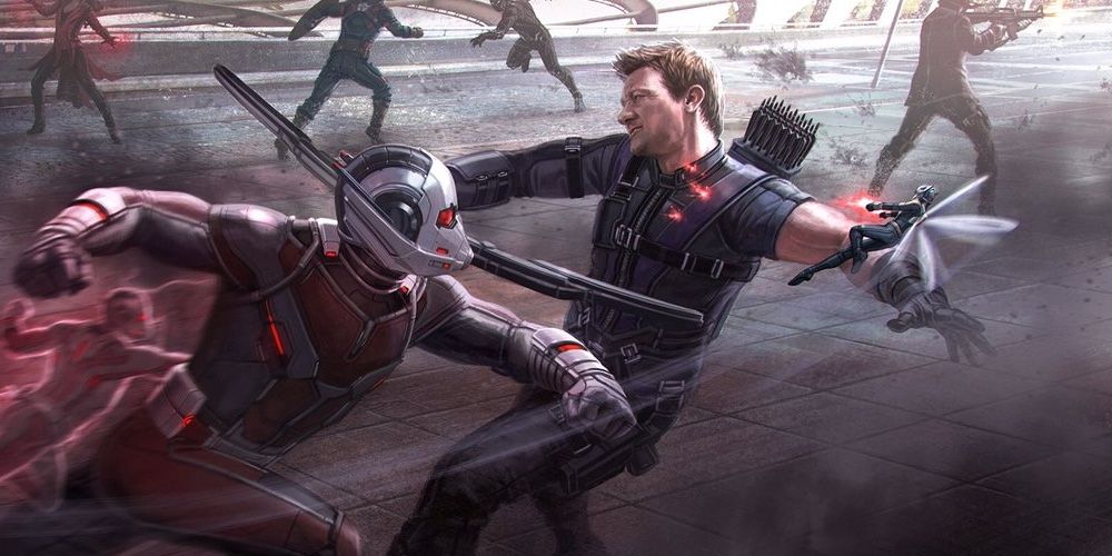 Captain America Civil War Concept Art Ant-Man Wasp Hawkeye Cropped