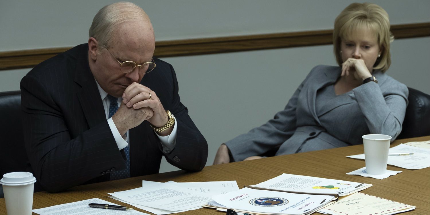 Christian Bale and Amy Adams as Dick and Lynne Cheney in Vice.