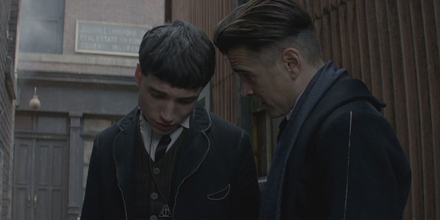 Colin Farrell and Ezra Miller in Fantastic Beasts