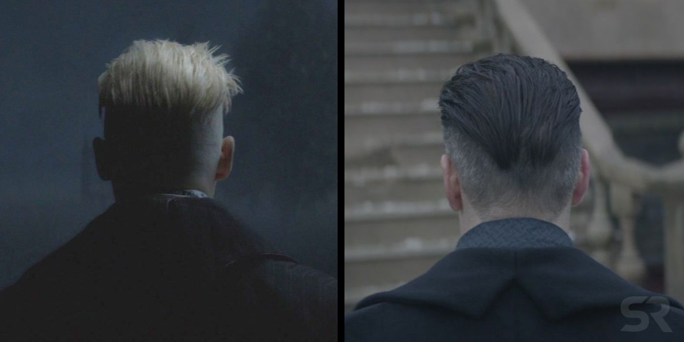 Colin Farrell and Johnny Depp as Grindelwald in Fantastic Beasts