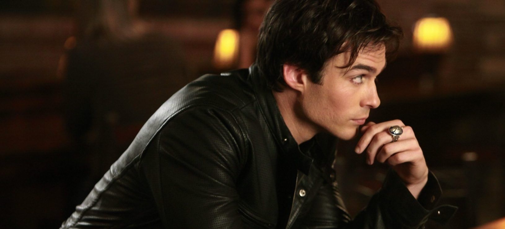 Damon At Bar In Vampire Diaries