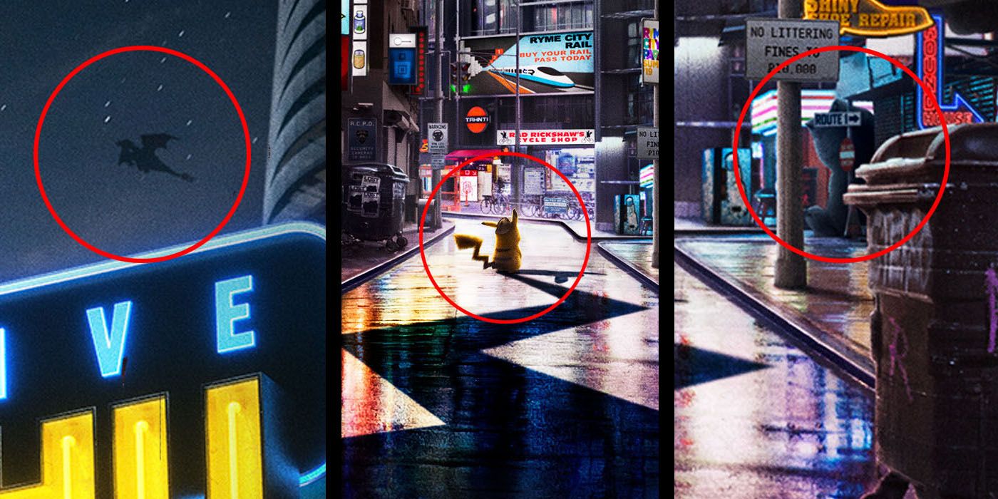Detective Pikachu All 57 Pokémon Easter Eggs Hidden In The Poster