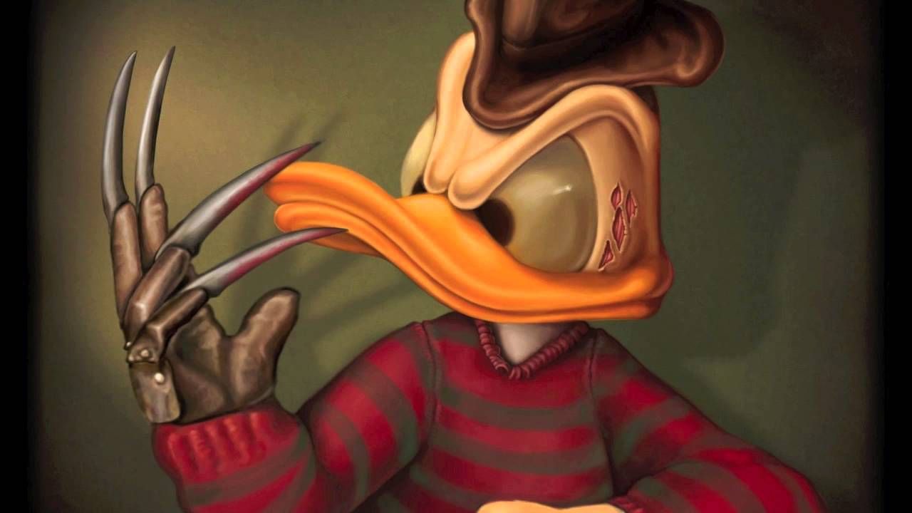 Donald Duck as Freddy Krueger Fan Art