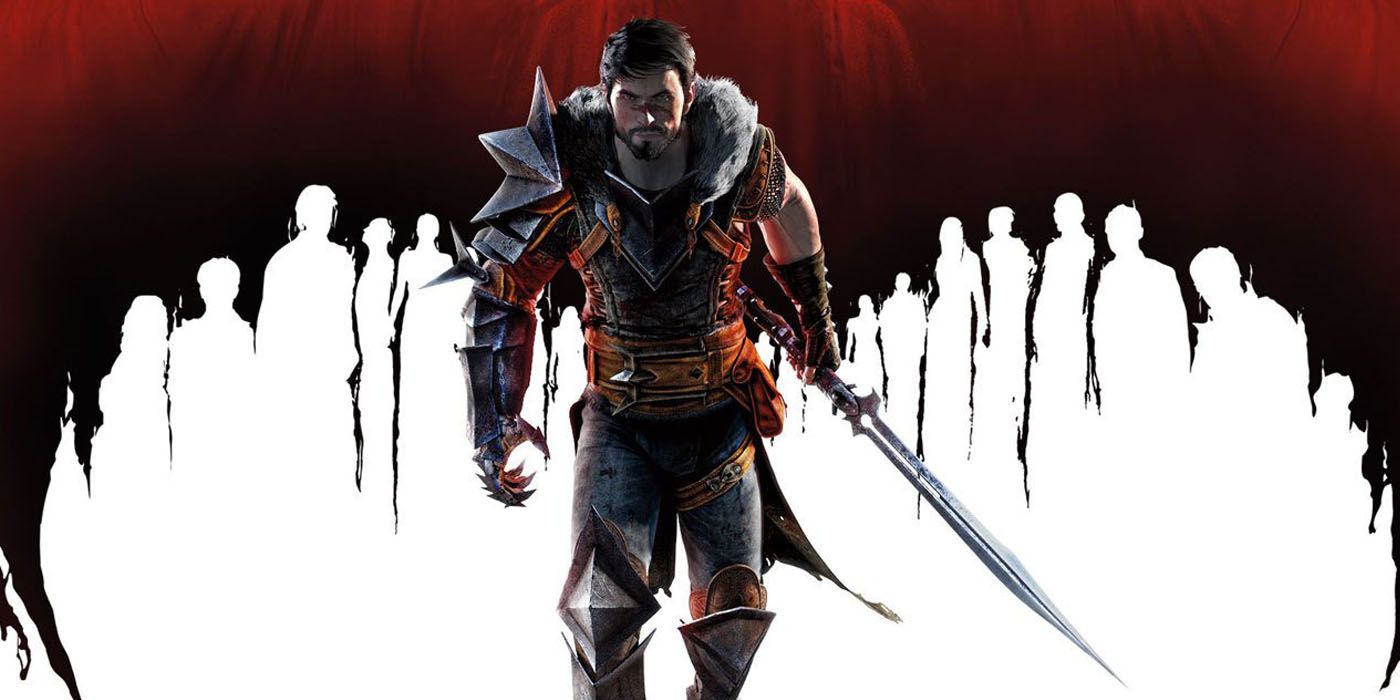 Dragon Age 2 poster featuring Hawke with a sword