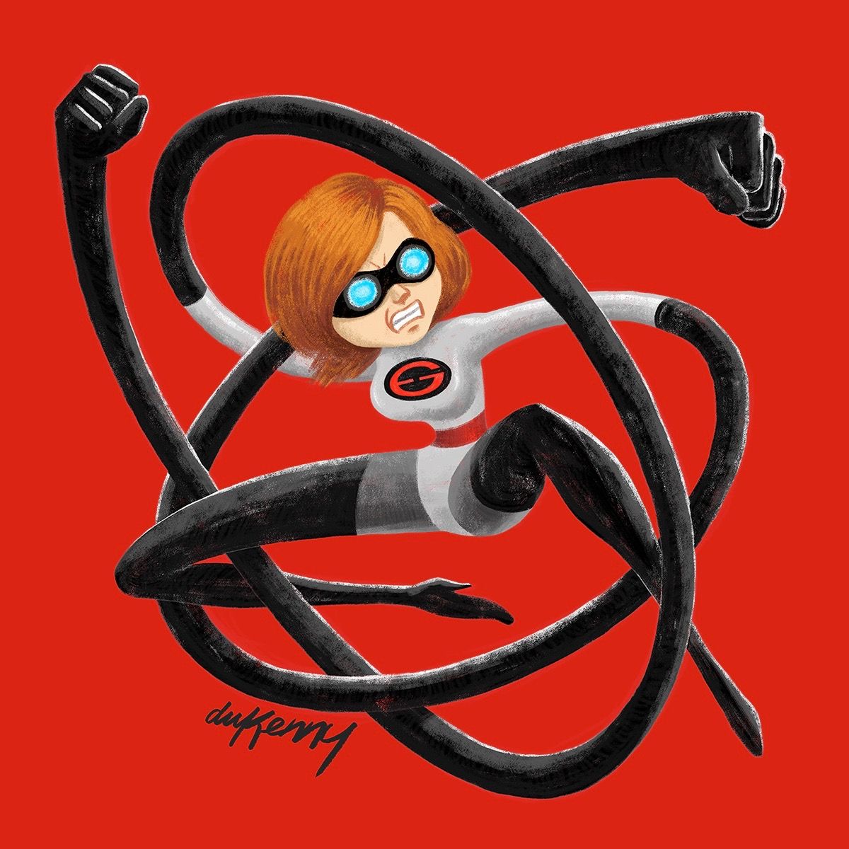 Elastigirl from Incredibles 2 as a Villain