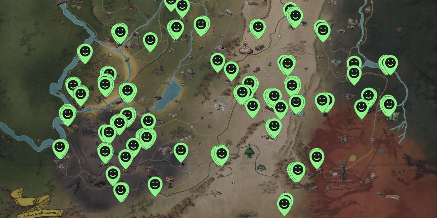 Fallout 76 Map Locations For EVERYTHING to 100 The Game