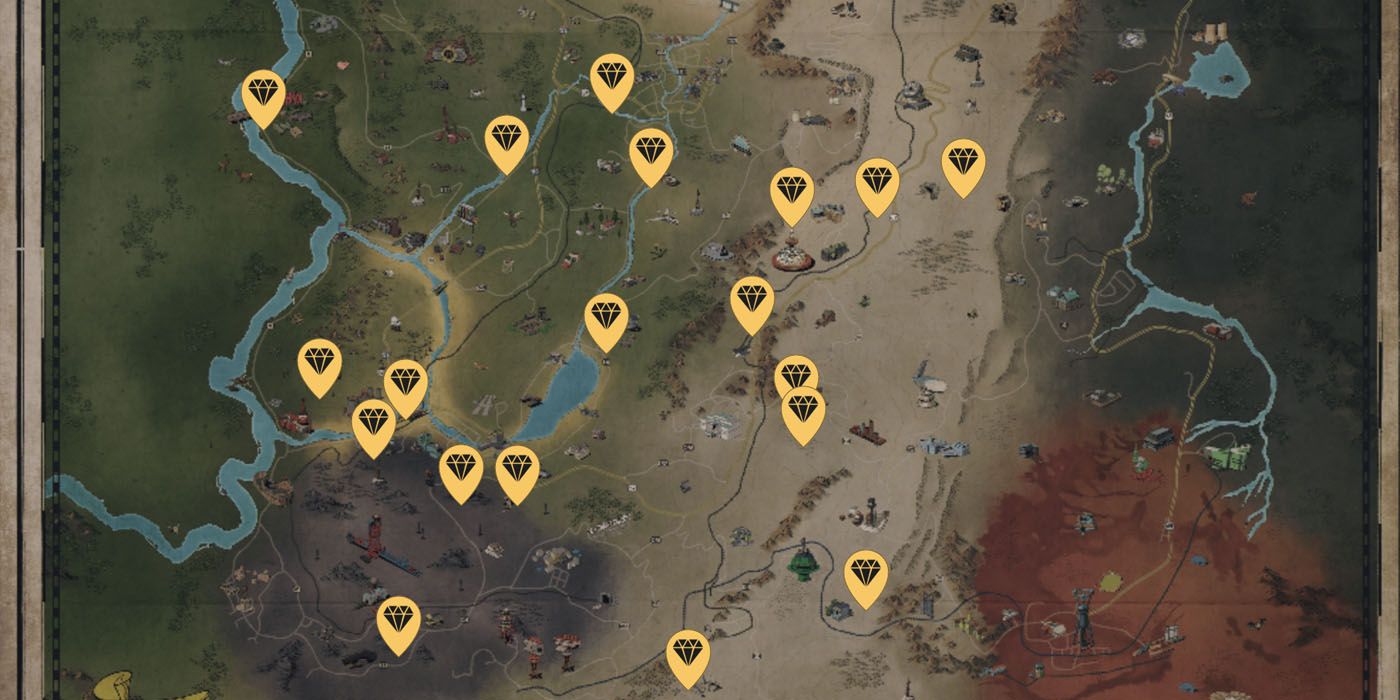 Fallout 76: Map Locations For EVERYTHING to 100% The Game