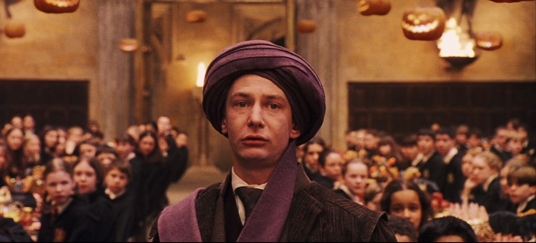 Professor Quirrell informs Dumbledore about the troll.