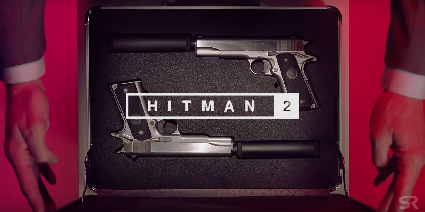 Hitman 2 guns and briefcase