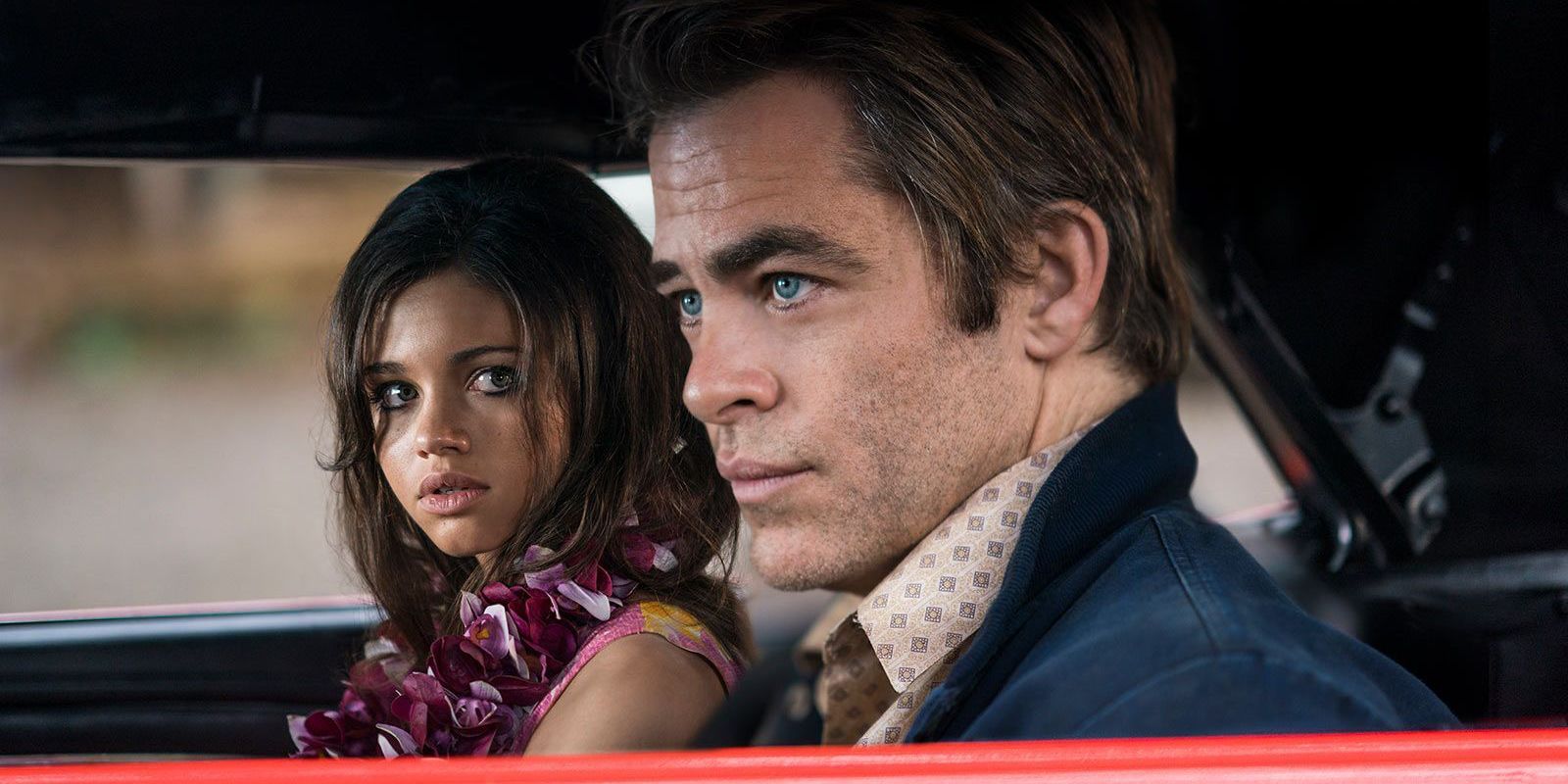 India Eisley and Chris Pine in I Am the Night