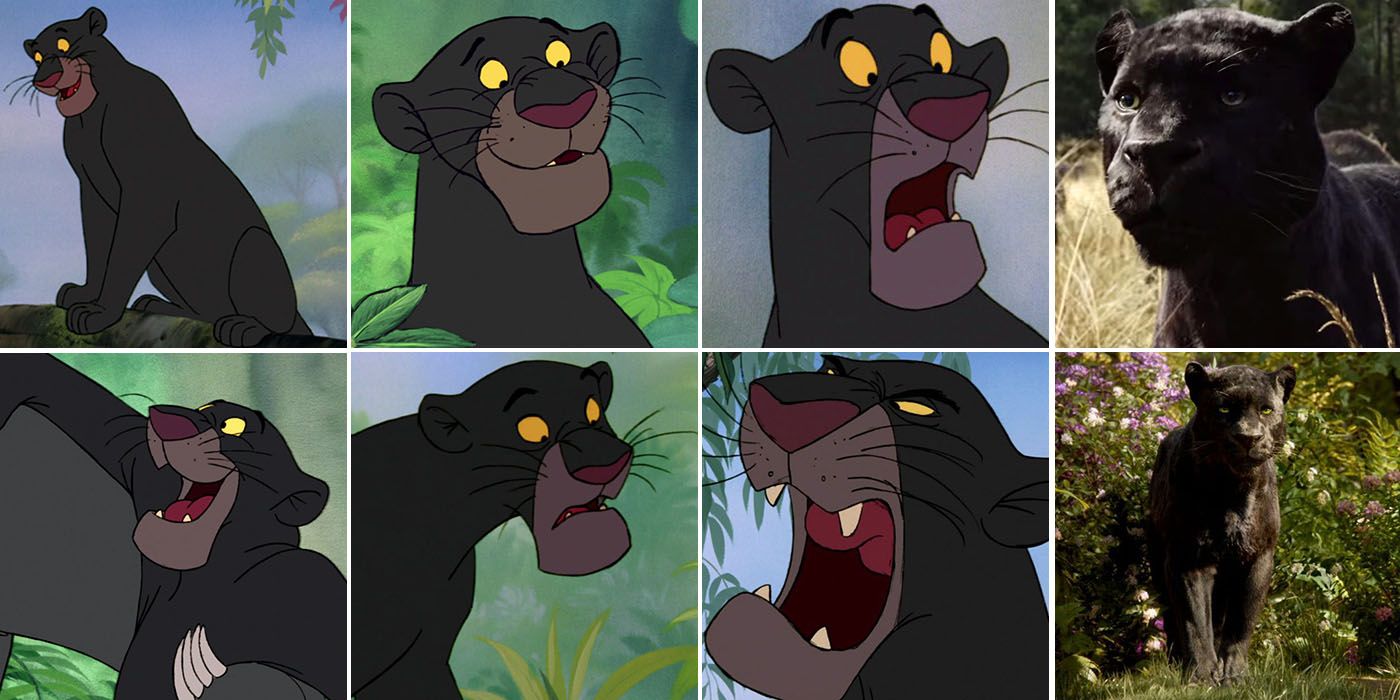 Jungle Book - Bagheera animated vs realistic