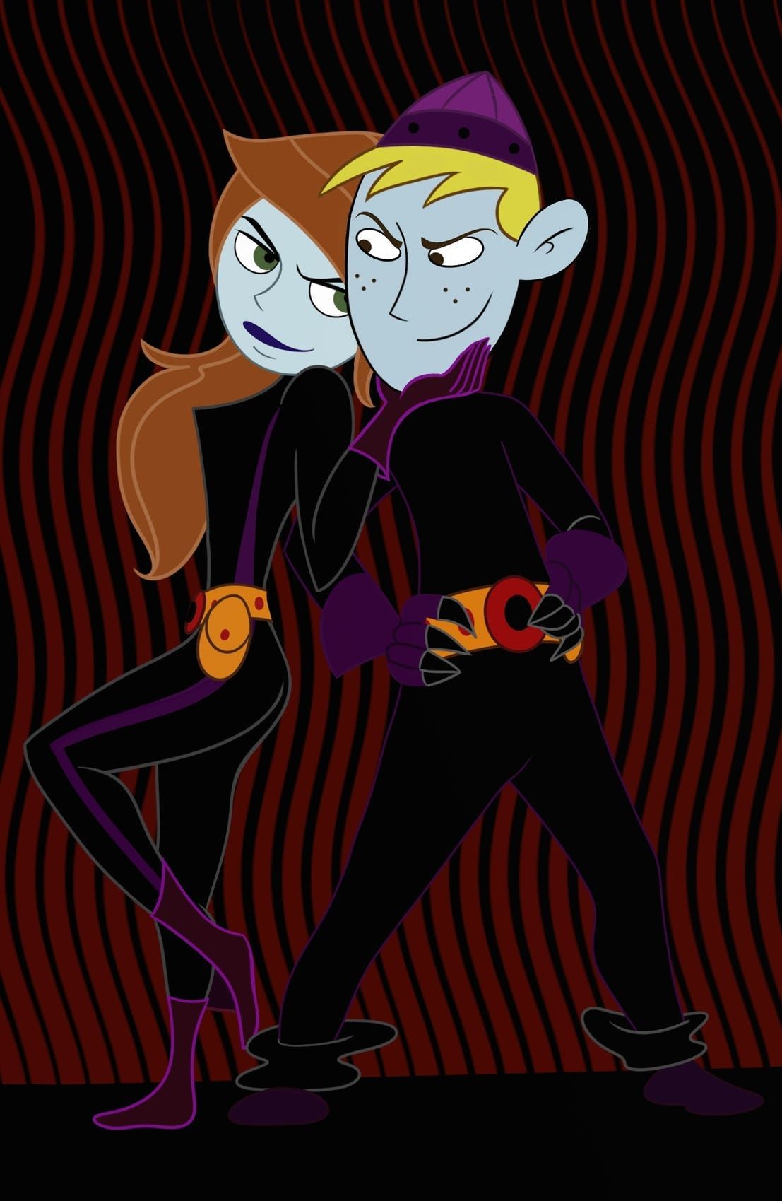Kim Possible and Ron Stoppable Villain Fan Art