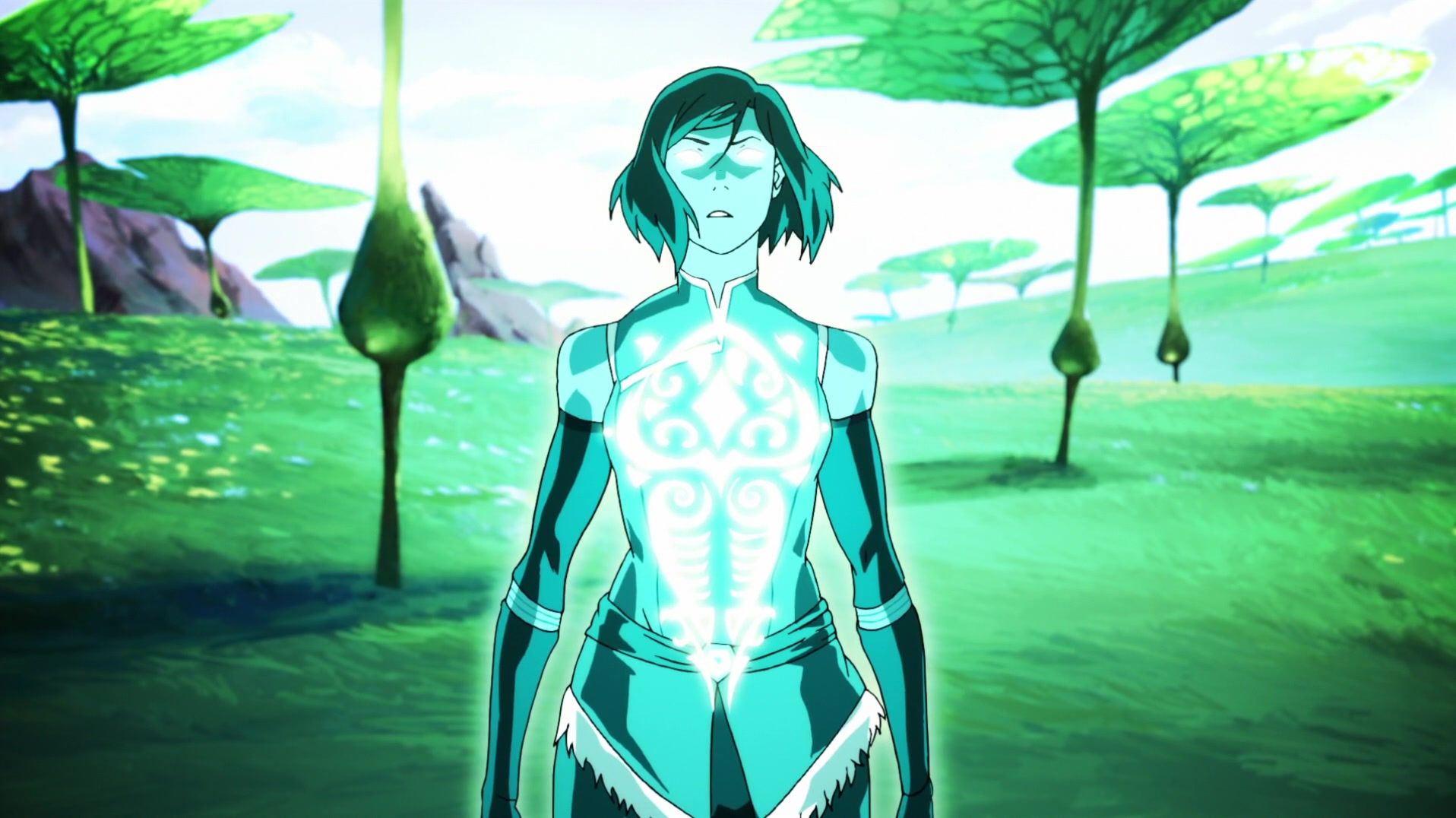 Korra Connecting with Raava