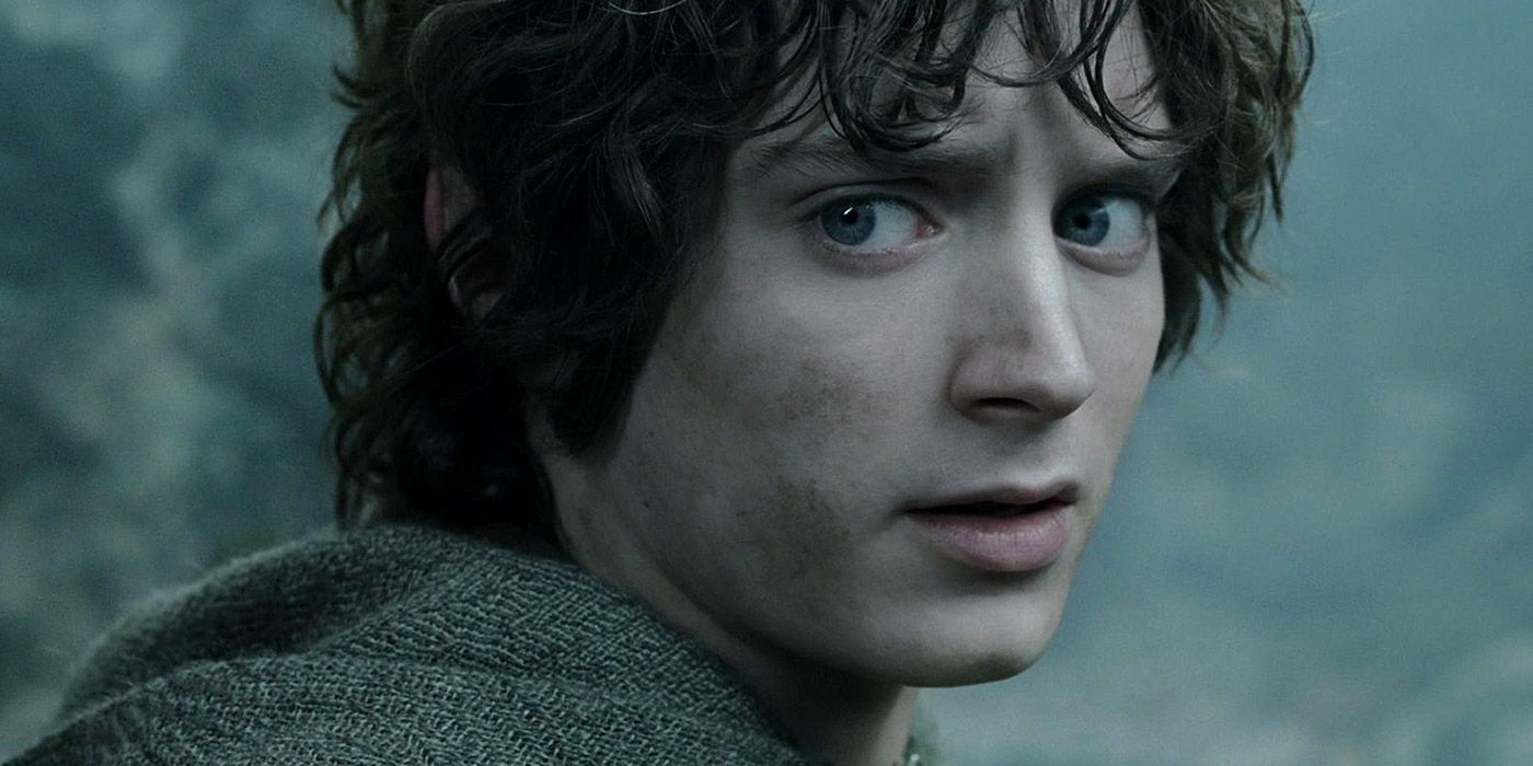 Frodo tells Sam that Gollum is near in The Two Towers
