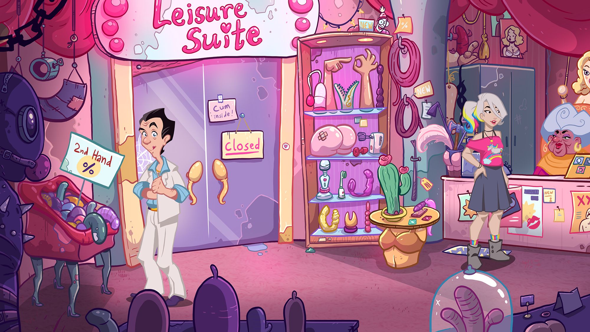 Leisure Suit Larry Wet Dreams Don't Die Sex Shop