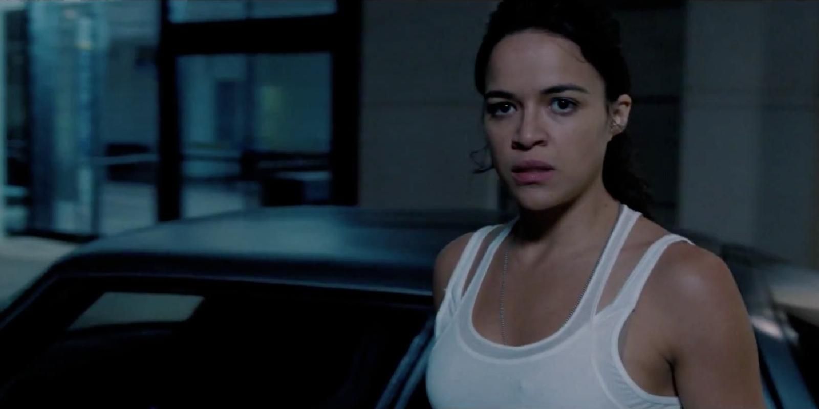 Letty Ortiz Looking Left In Front Of Car