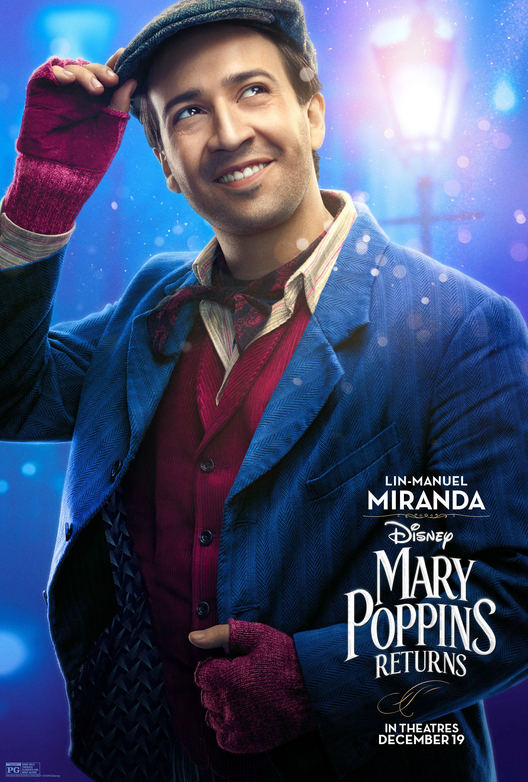 Mary Poppins Returns Sneak Peek Posters Reveal New Look At Sequel   Mary Poppins Returns Poster With Lin Manuel Miranda 