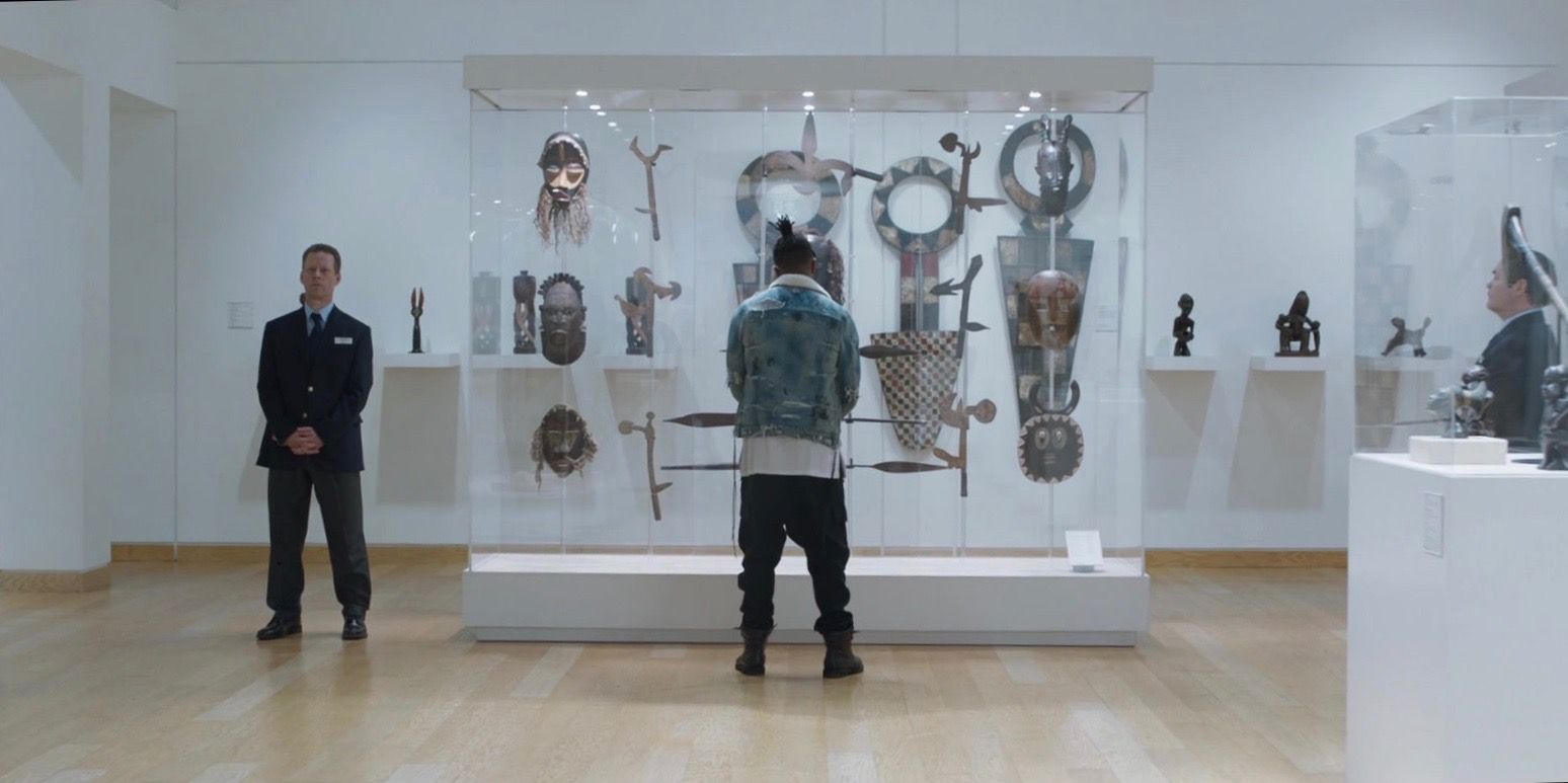 Museum Scene in Black Panther