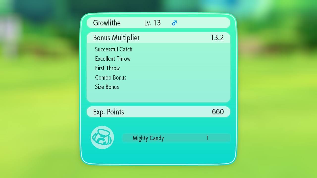 Pokemon Lets Go Capture Bonus