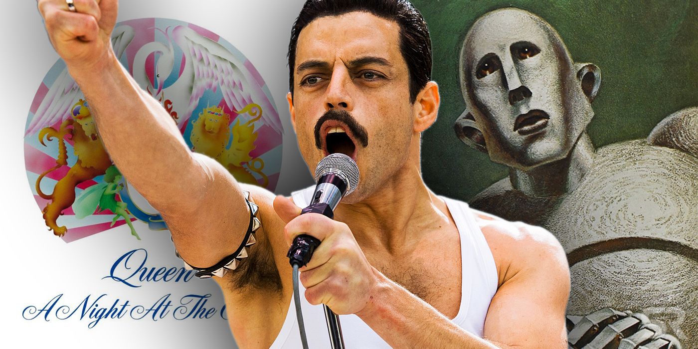 Rami Malek as Freddie Mercury in Bohemian Rhapsody with Queen Music