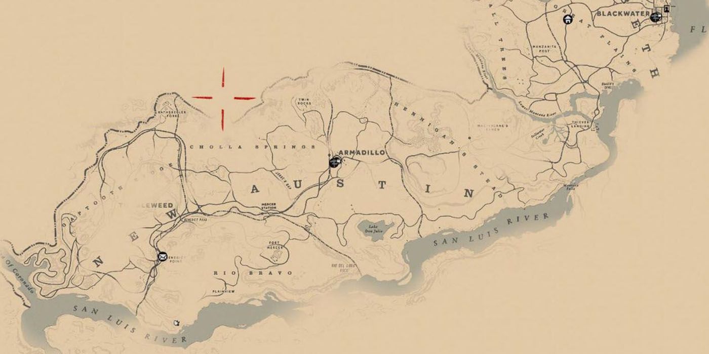Red Dead Redemption 2 Theory: Secret Map Area is For Online Play & DLC