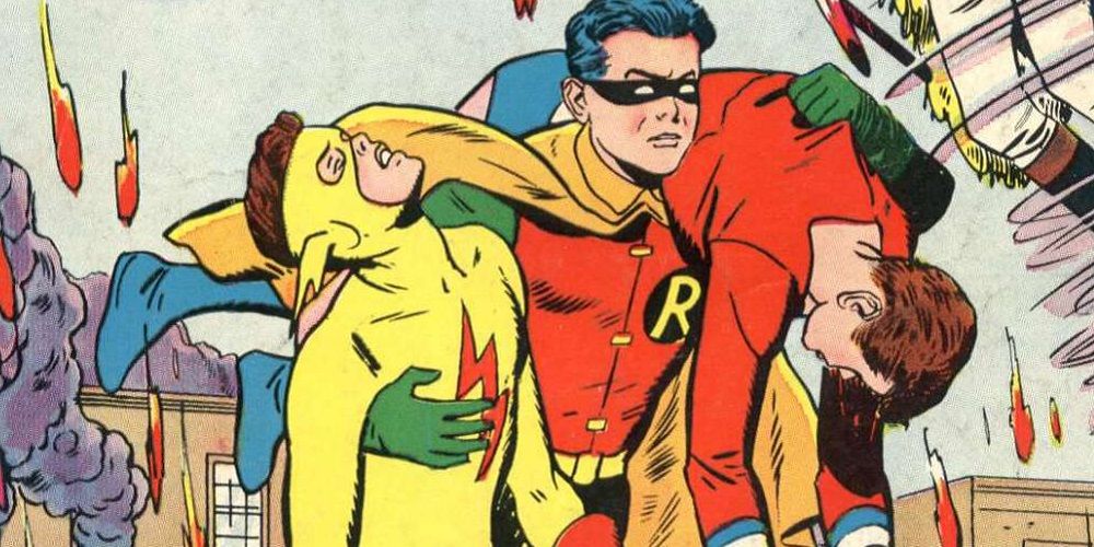 Robin, Kid Flash, and Aqualad in The Brave and the Bold #52