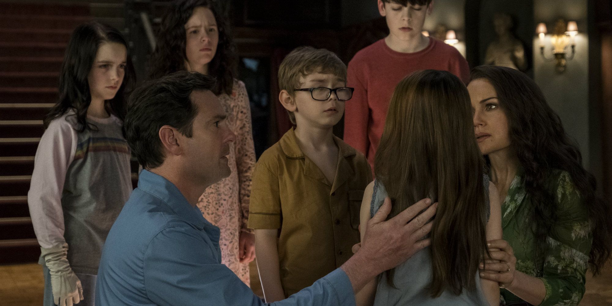 The Crain family in The Haunting of Hill House