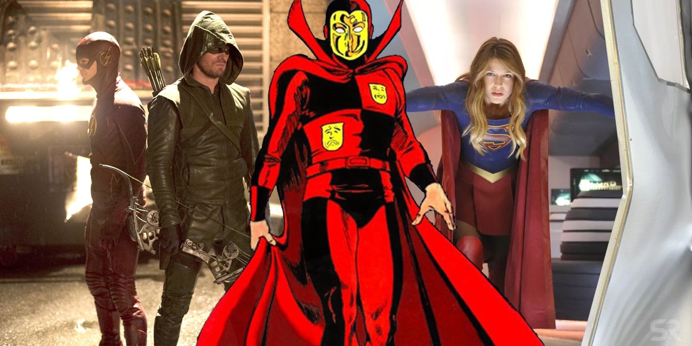 The Flash Arrow Psycho Pirate and Supergirl in Arrowverse Elseworlds