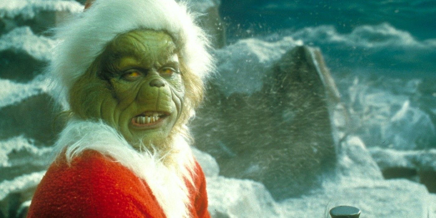 The Grinch dresses up as santa in How the Grinch Stole Christmas
