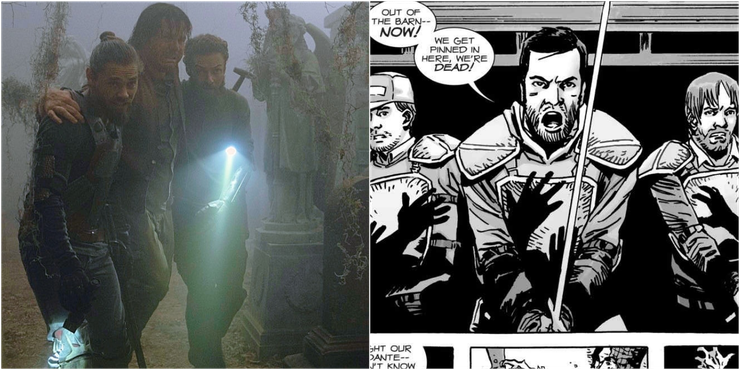 Walking Dead Midseason Finale 5 Big Comic Changes Differences