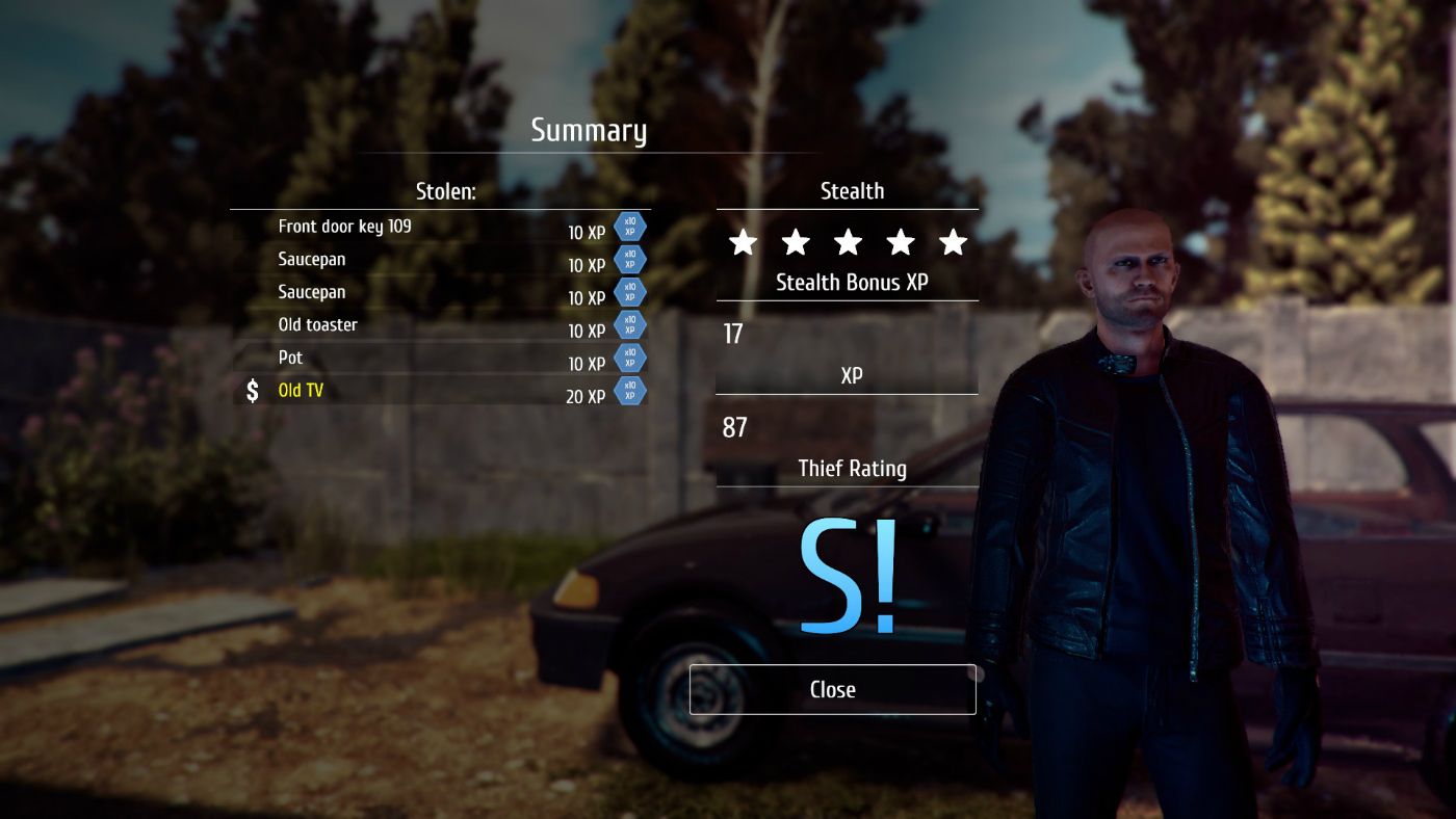 Thief Simulator Rating System