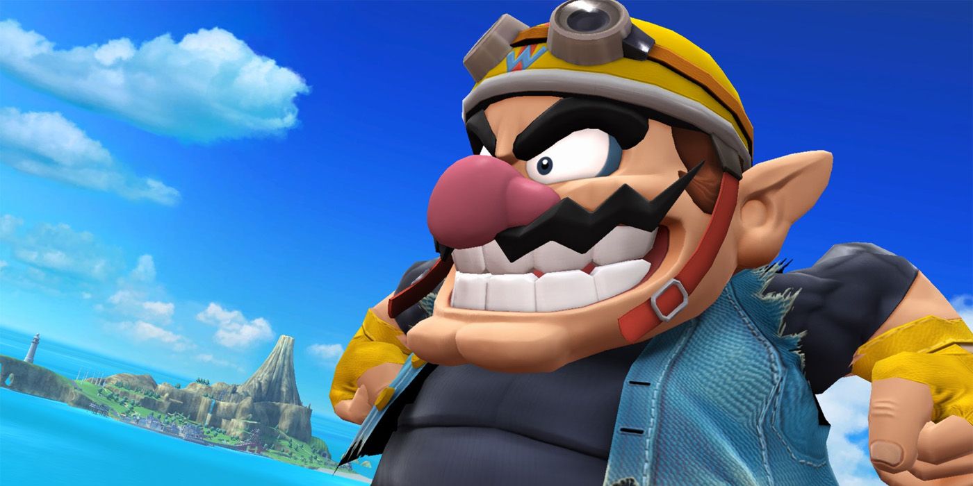 An image of a sneering Wario 