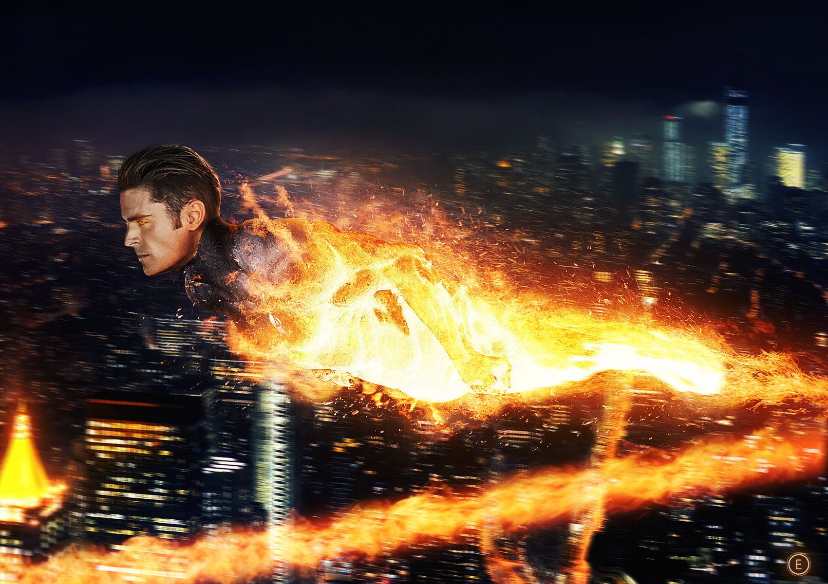 Zac Efron as Human Torch