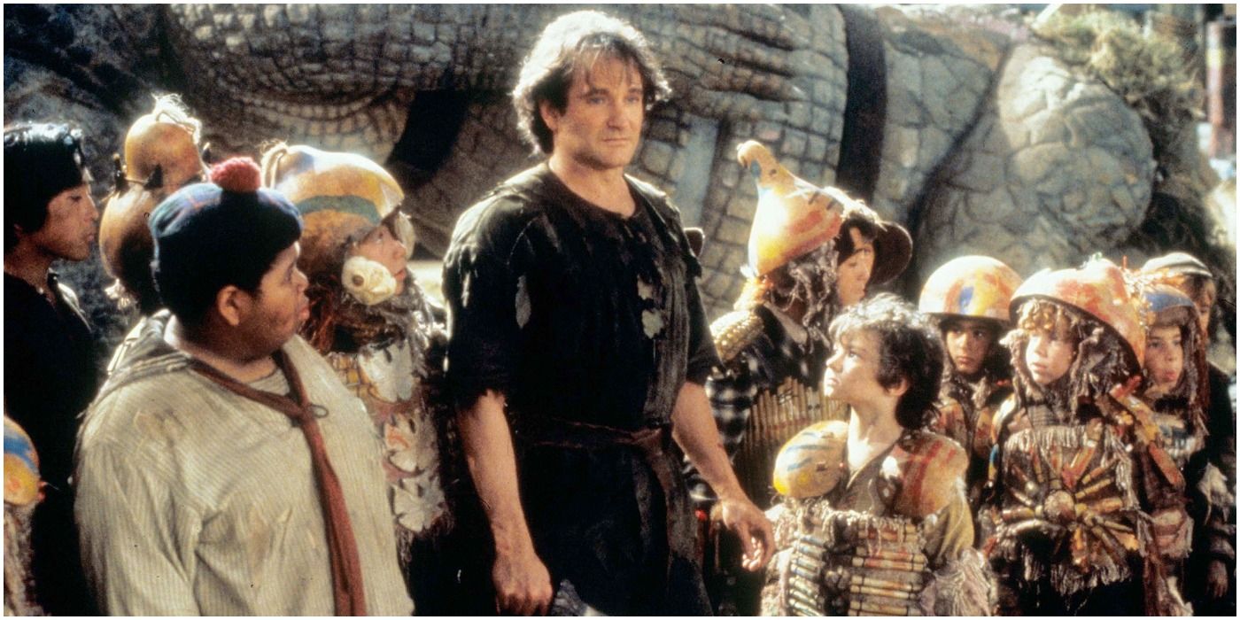 Robin Williams as Peter Pan in Hook with the Lost Boys