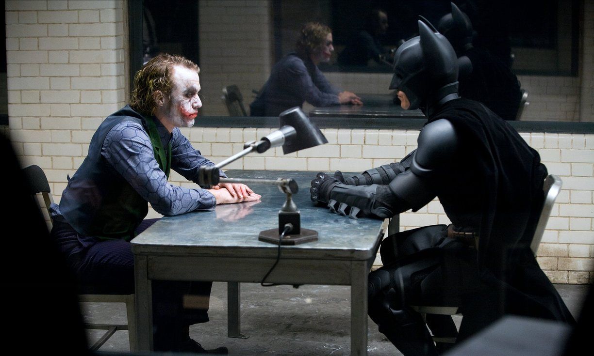 7 Heath Ledger Joker and Batman Sitting Table