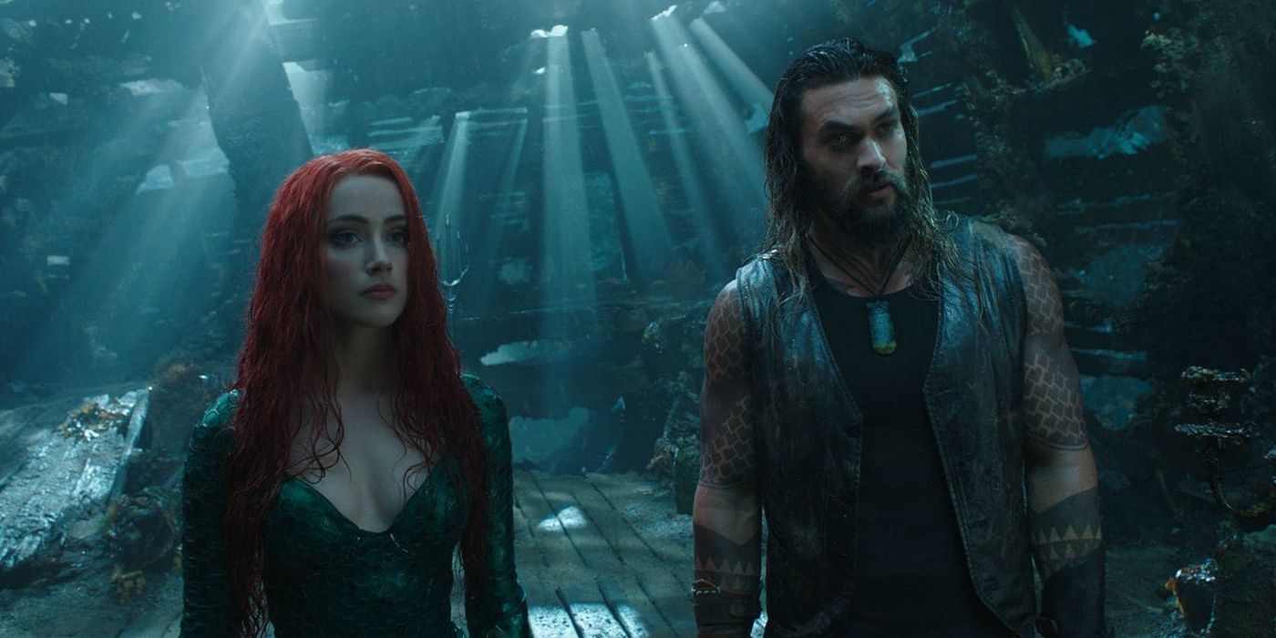 Amber Heard and Jason Momoa in Aquaman