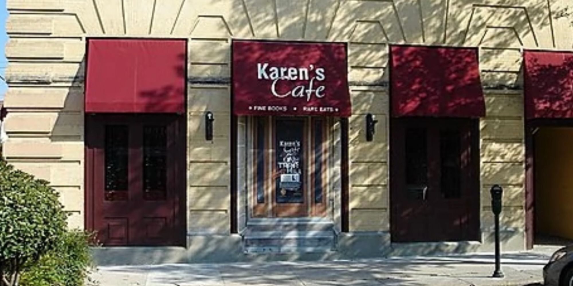 An exteriors shot of Karen's cafe in One Tree Hill