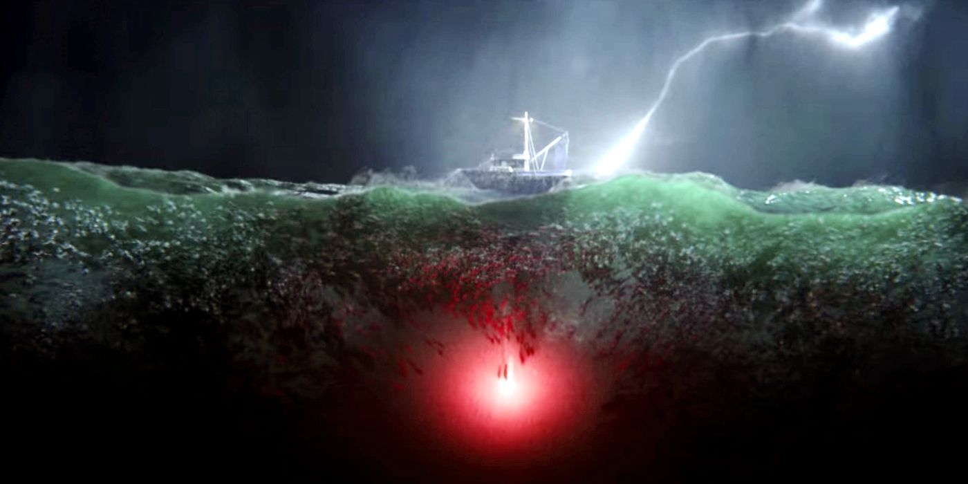 Trench do filme Aquaman debaixo d'água
