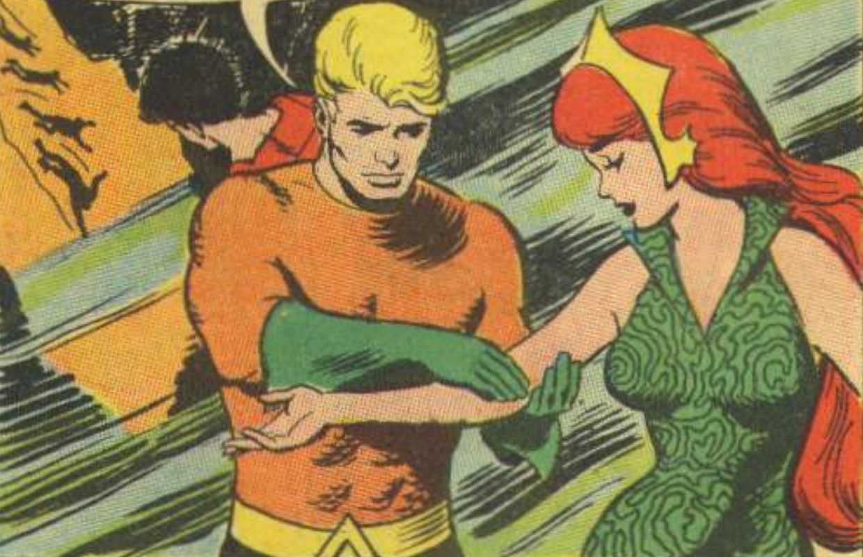 Aquaman Removes Oil From Meras Arm