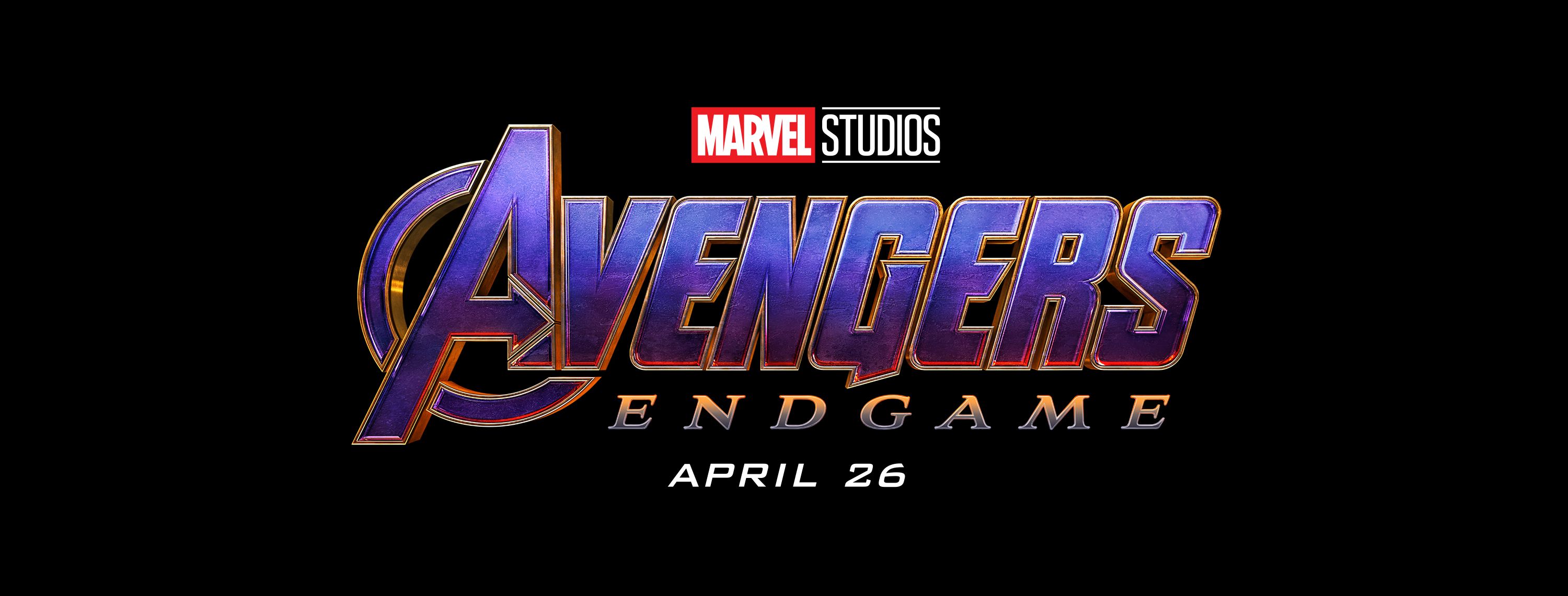 Avengers Endgame Purple and Gold Logo