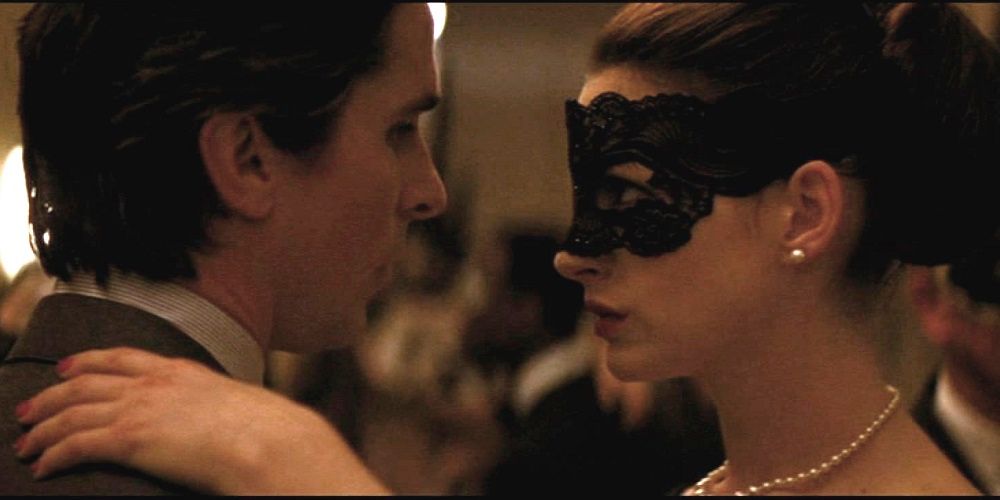 Bruce Wayne and Selina Kyle in The Dark Knight Rises
